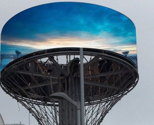 P6 Écran d'affichage LED de location commerciale 4500 ni - 6500 ni Lumière