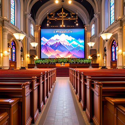 Écrans à LED concis de location d'église 2 mm avec faible entretien