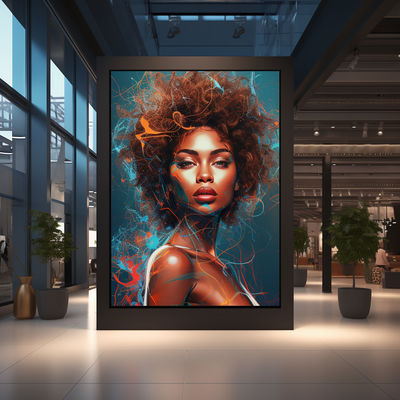 Écran LED intérieur numérique P4 avec hauteur de pixel de 4 mm longue durée de vie