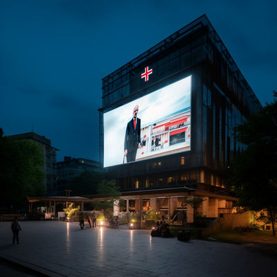 Écran publicitaire extérieur à LED P4.81 courbé