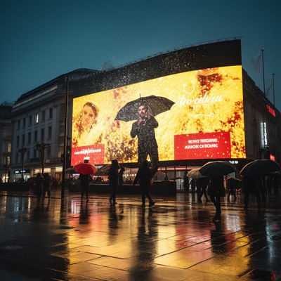 Écran d'affichage LED imperméable à l'eau 27777 Dot/m2 pour église avec longue durée de vie CE FCC certifié