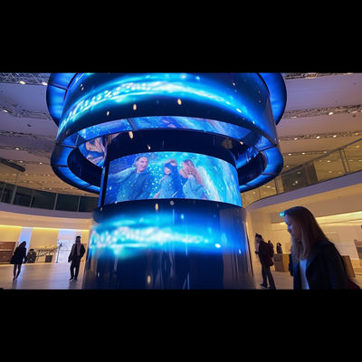Écran LED transparent et flexible de grande taille P3 - P6 Affichage LED ultrafin