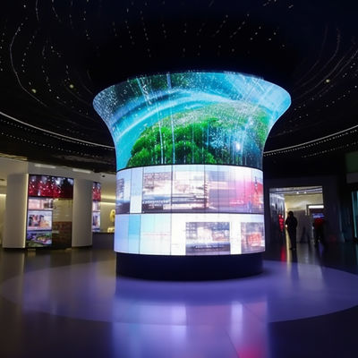 Panneau d'écran à LED incurvé intérieur IP65 Affichage à LED créatif ISO9001