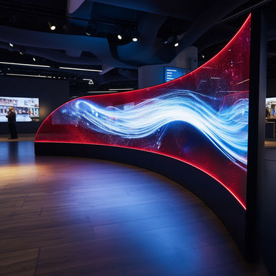 Affichage à LED incurvé personnalisé 4 mm 3840 Hz Taux de rafraîchissement élevé