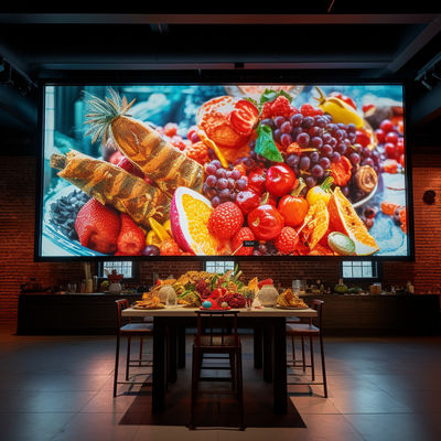 Technologie d'affichage LED Affichage LED fixe à haute luminosité à l'intérieur avec 800 nits de luminosité et alimentation AC 110-240V