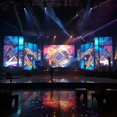 P6 LED Video Wall Location pour les événements résistance aux intempéries 3840 X 2160 Résolution