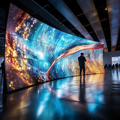 Module en couleur complète Taille P3/P3.91/P4/P4.81/P5/P6 Affichage LED intérieur flexible avec contraste et luminosité élevés