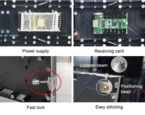 Affichage extérieur à LED P4.81 à couleur complète avec boîtier en aluminium certifié CE FCC