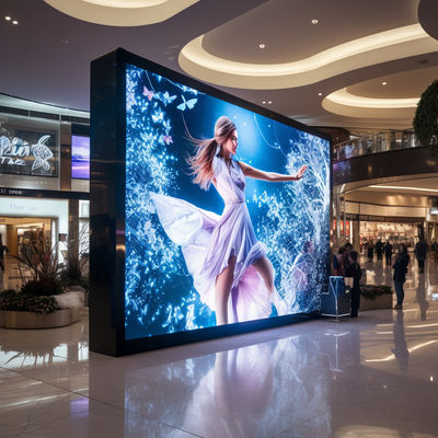Écran d'affichage LED à couleur complète intérieur P6 pour affichage de centre commercial