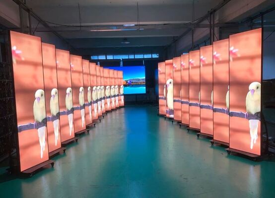 Contrôle Wifi Écran d'affichage LED P2 Intérieur, Publicité Portable pour Centre Commercial, Écran Publicitaire LED pour Magasins de Détail