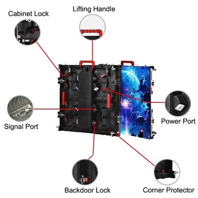 Écran LED extérieur haute luminosité P3.91 pas de pixel 500x500mm pour location et publicité