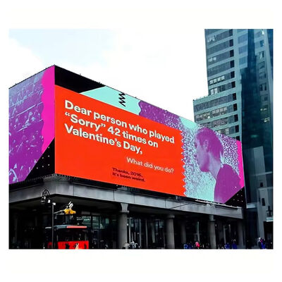 Écran d'affichage LED extérieur étanche IP65 avec une luminosité de 4000-5500 cd/m² et une durée de vie de 100000 heures pour la publicité