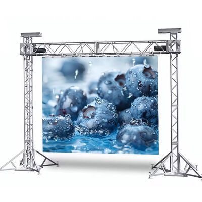 Écran d'affichage LED extérieur imperméable à l'eau IP65 500x500mm avec taux de rafraîchissement 3840-7680Hz et armoire en aluminium à moulage sous pression