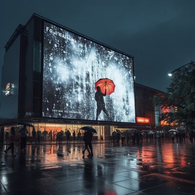 IP65 Waterproof LED Display Screen avec 4500-5500 cd/m2 Brightness et 3840-7680Hz Rate de rafraîchissement pour la publicité extérieure