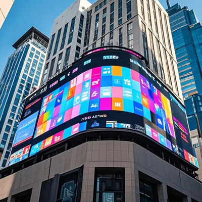 Écran d'affichage LED extérieur avec IP65 imperméable à l'eau 960 * 960mm Taille de l'armoire et taux de rafraîchissement 3840-7680Hz pour l'affichage numérique