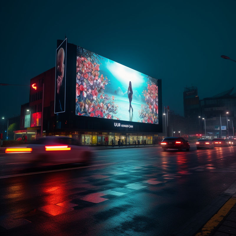 Affichage à LED fixe P 3.91 à couleur complète sans couture avec un design élégant et léger