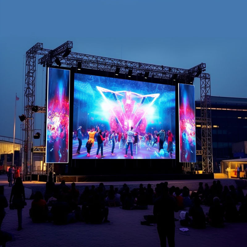 Location de murs vidéo LED commerciaux en extérieur sans couture P3.91 Haute profondeur de couleur