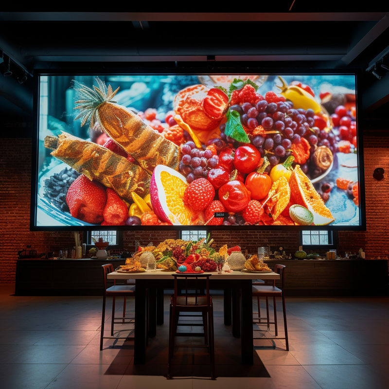2.976 Pixel Pitch Écran d'affichage à LED intérieur avec armoire en aluminium à décoloration et durée de vie de 100000