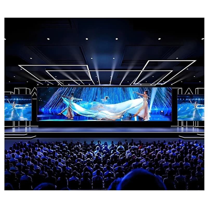 Mur LED d'intérieur P3.91 P4.81 pour des visuels publicitaires HD avec transport en flight case durable et assemblage parfait sans couture