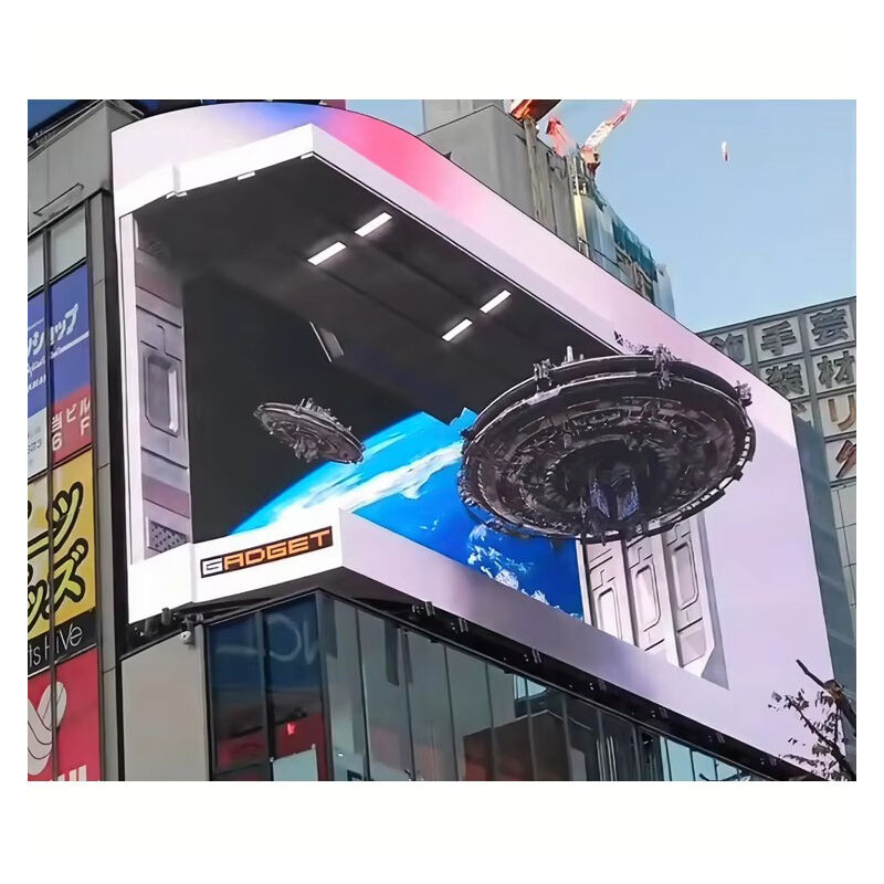 Écran d'affichage LED extérieur IP65 imperméable à l'eau haute luminosité 4500-5500cd Affichage à l'œil nu 3D LED
