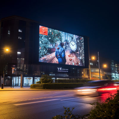 Panneau d'écran publicitaire LED extérieur 3 mm monté sur le mur Haute luminosité