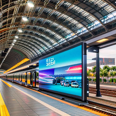 Panneau d'affichage publicitaire LED extérieur OEM P3 à taux de rafraîchissement élevé