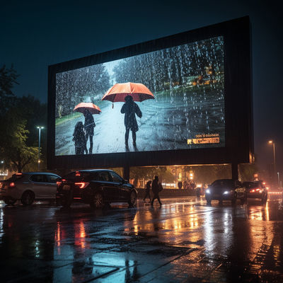 Affichage LED étanche à l'eau extérieur P5 scellé 5500nit-8500nit Lumière