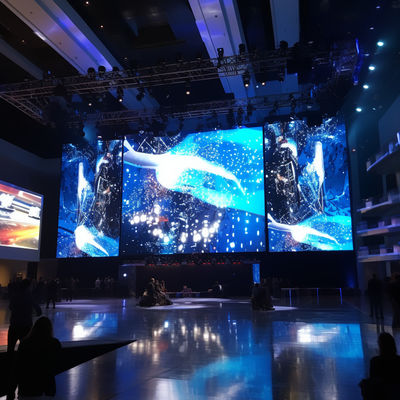 Affichage à LED à haut contraste Paroi vidéo P5 / P6 Affichage à LED de location intérieur