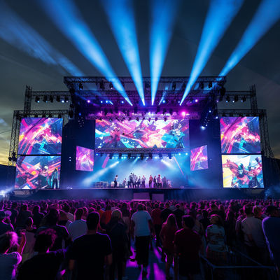 Écran mural LED extérieur HDMI / DVI Location de module mural vidéo LED