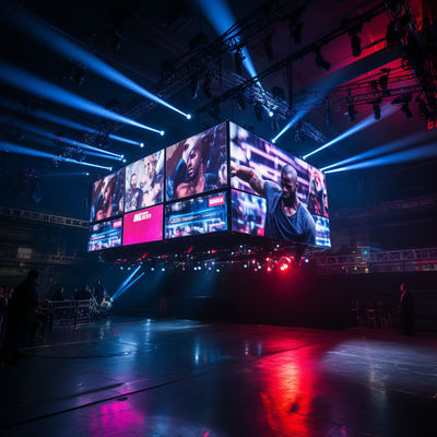 Affichage LED sans couture pour le périmètre des sports de plein air IP65 6500nits Lumière
