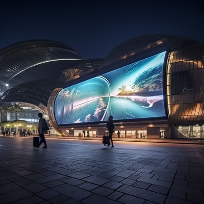 Display publicitaire à LED de grande taille sur mesure 10 mm Pixel Pitch ISO9001