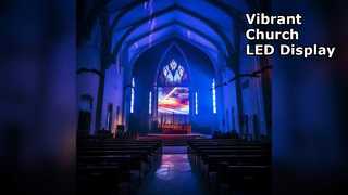 Écran LED d'église 16,7 M couleur P2.976