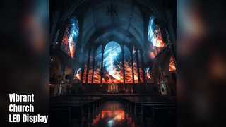 Écran LED d'église 3 mm P3 16,7 M couleurs